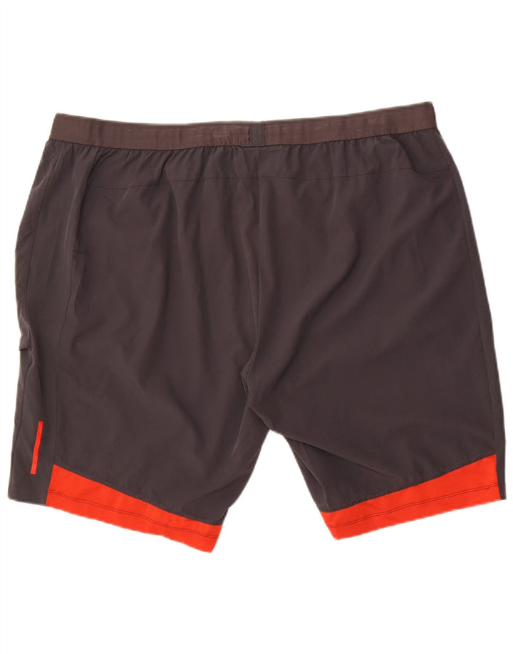 Pantaloncini sportivi da uomo Russell Athletic 2XL Poliestere color block grigio