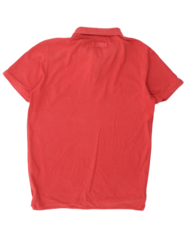 Polo da uomo FAT FACE in cotone rosso medio