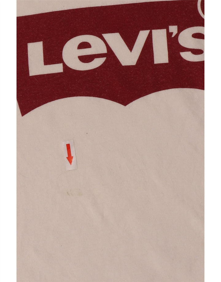 T-shirt grafica da uomo Levi's Top bianca media