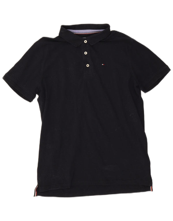 Polo Tommy Hilfiger da bambino 15-16 anni in cotone blu navy