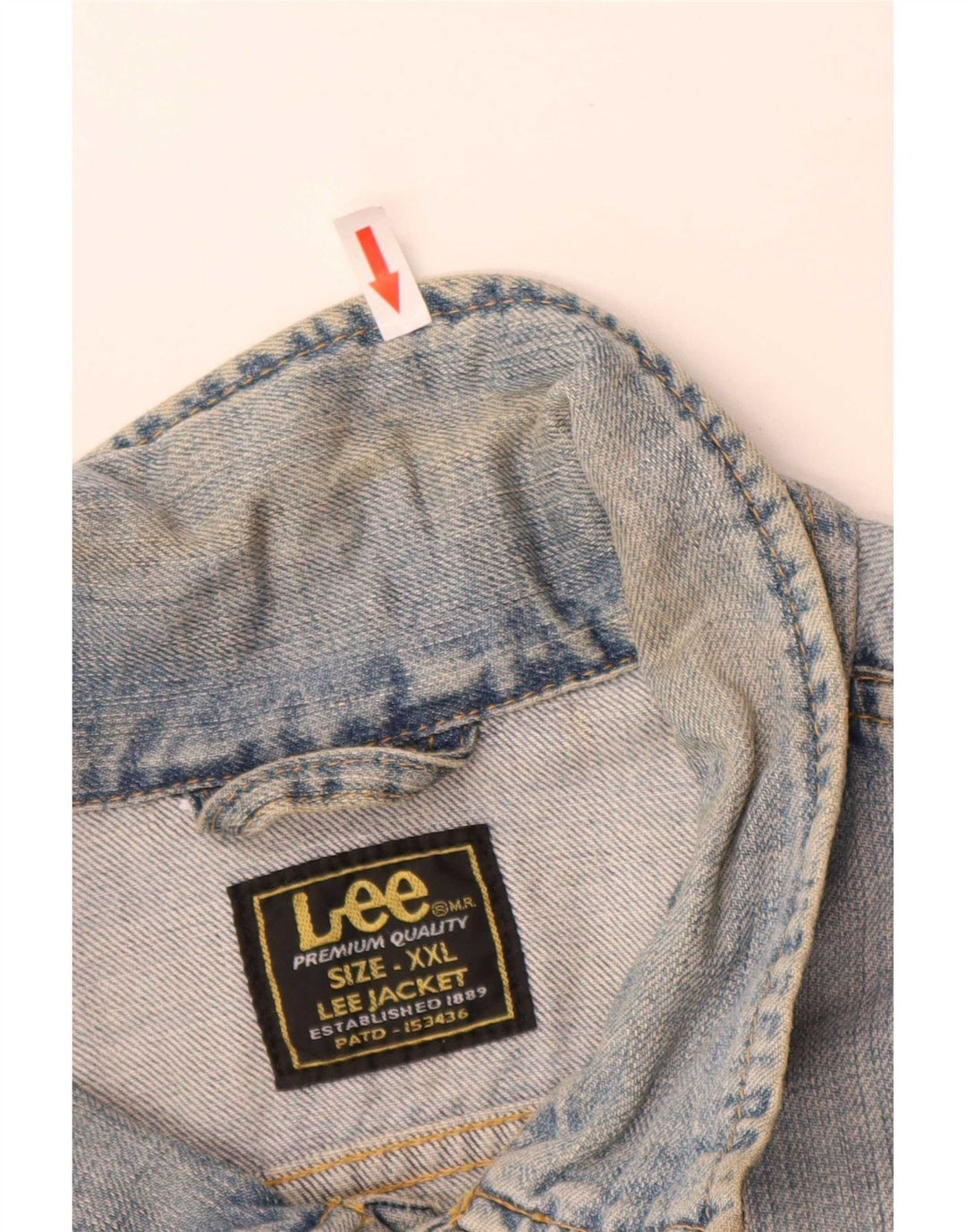 Giacca di jeans da uomo Lee UK 44 2XL Cotone blu