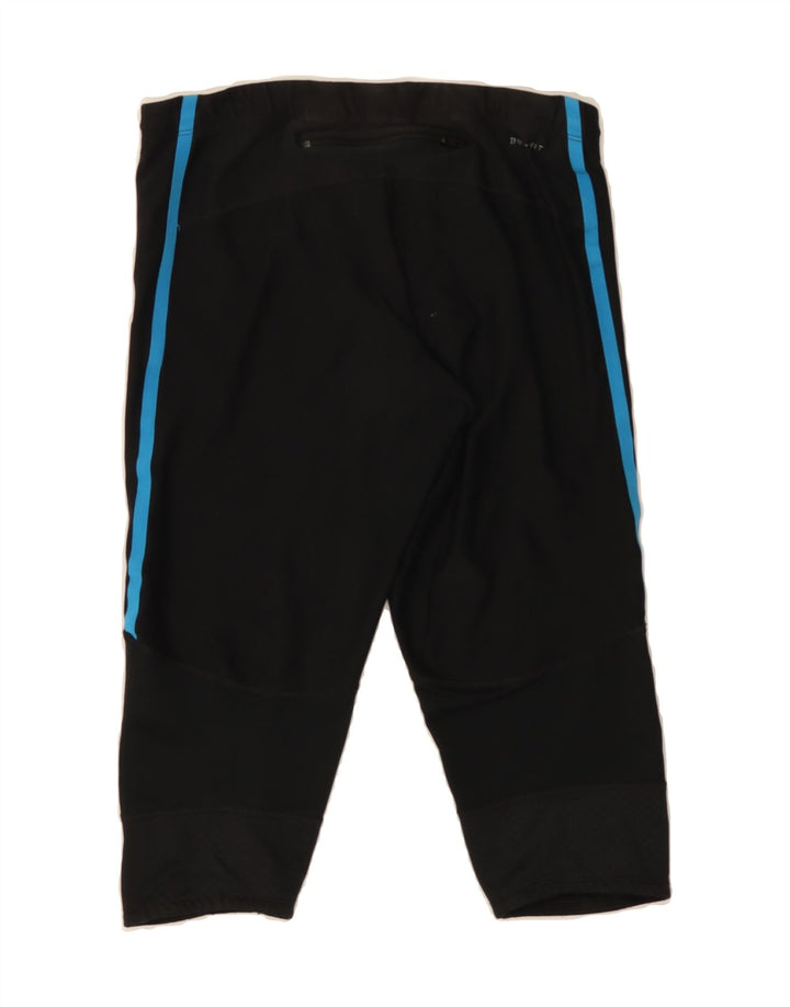 NIKE Womens Capri Tracksuit Trousers UK 14 Medium  Black Polyester Vintage Nike and Second-Hand Nike from Messina Hembry 