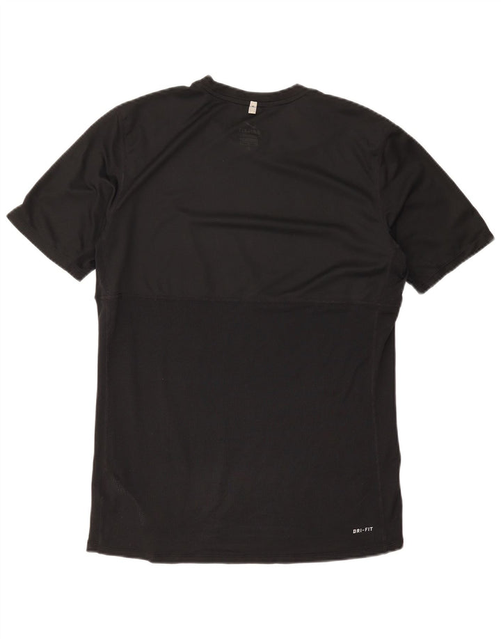 T-shirt Nike Dri Fit da uomo, media, nera, poliestere, sportiva