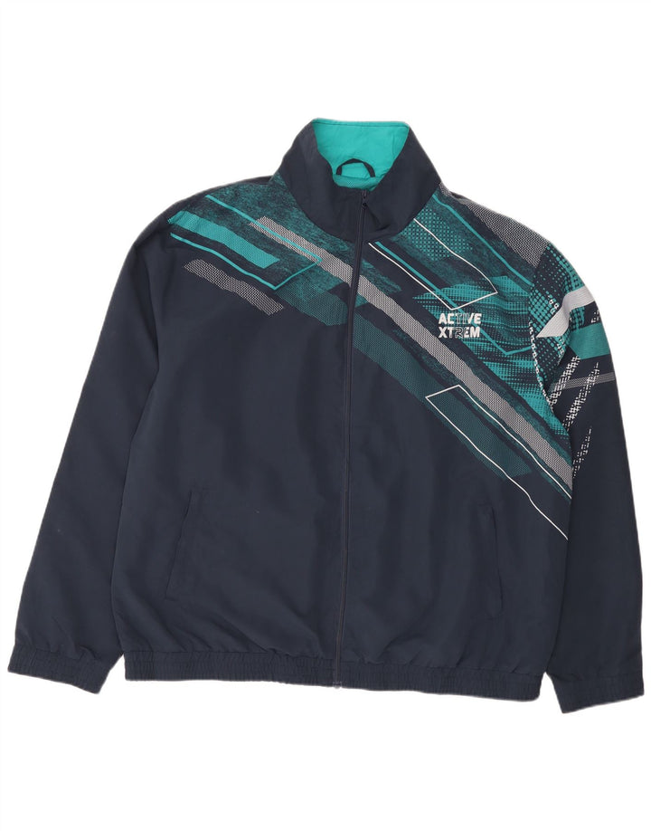 Atlas For Men Giacca da tuta da uomo XL Poliestere geometrico blu navy