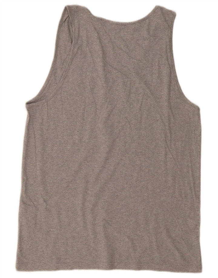 Canotta standard da uomo Levi's in cotone chiazzato grigio medio