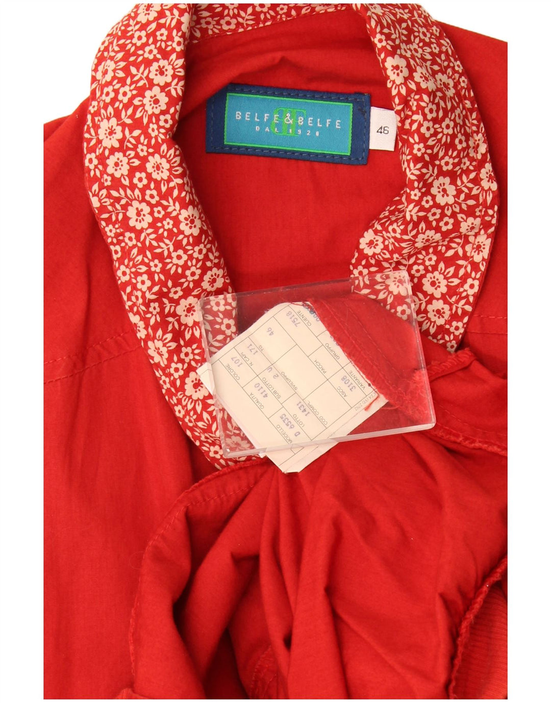 Giubbotto bomber oversize da donna Belfe & Belfe IT 46 Large Red Floral
