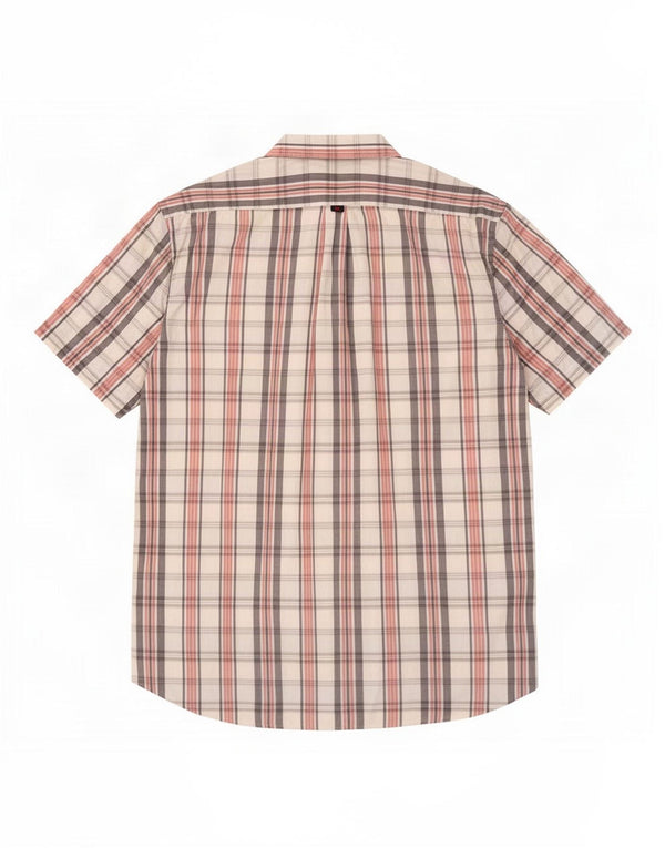Camicia Kappa da uomo a maniche corte 2XL in cotone a quadri multicolore