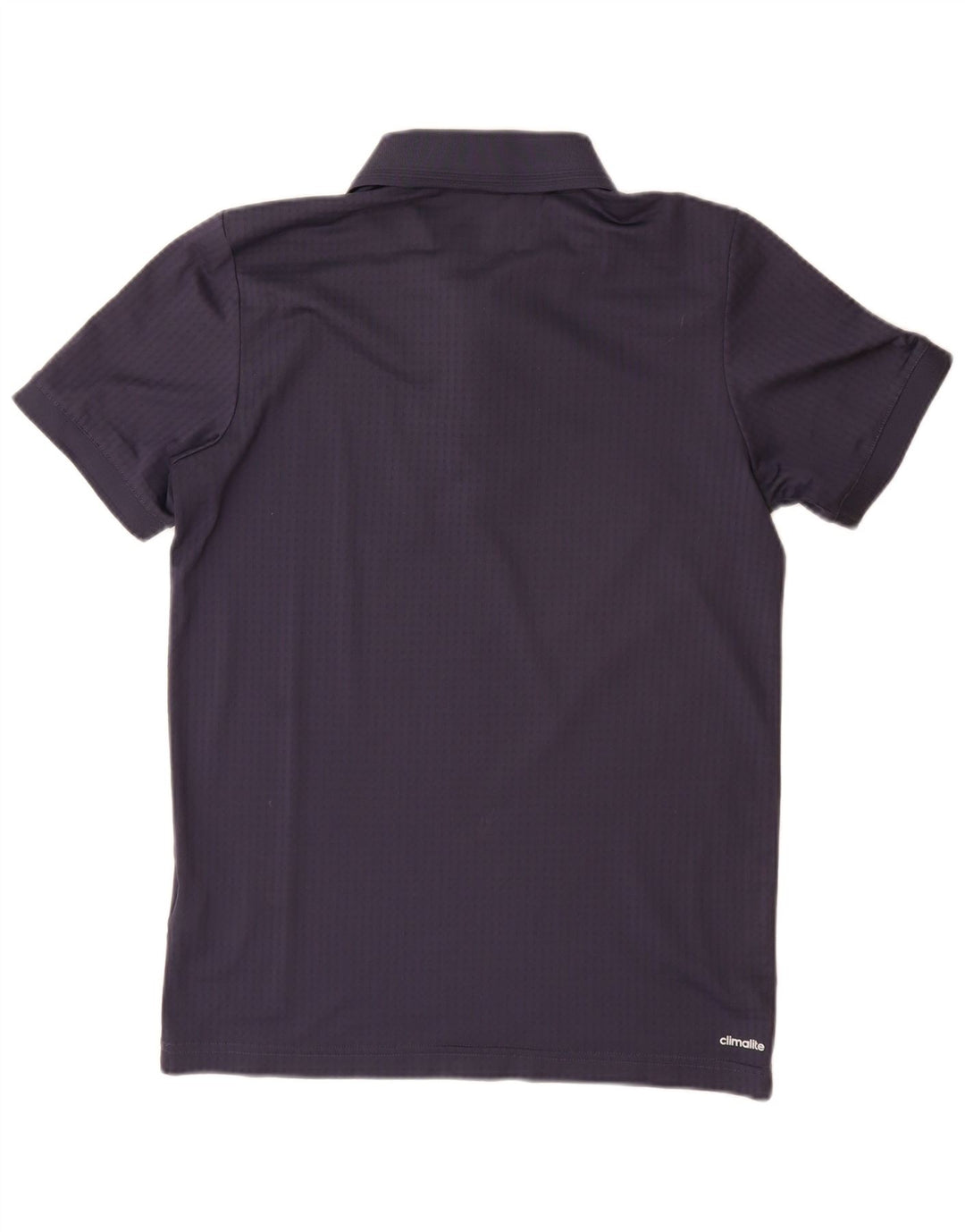 Polo Adidas Climalite da uomo piccola in poliestere blu navy