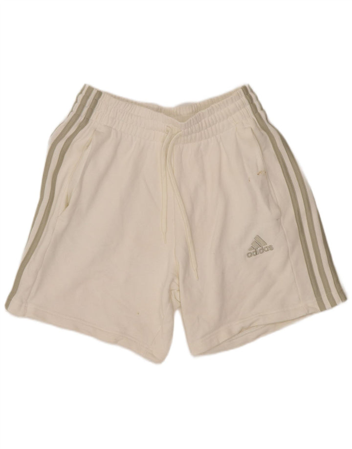 Pantaloncini sportivi Adidas da donna UK 8 piccoli in cotone bianco
