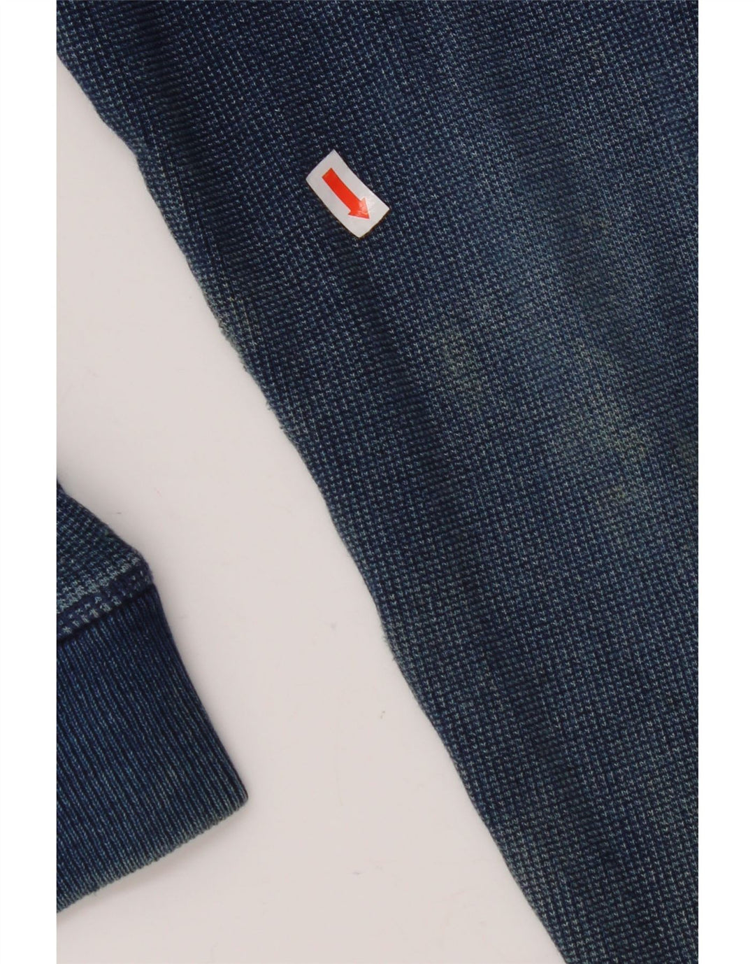 FAT FACE Maglione con cappuccio e zip da uomo in cotone blu navy medio