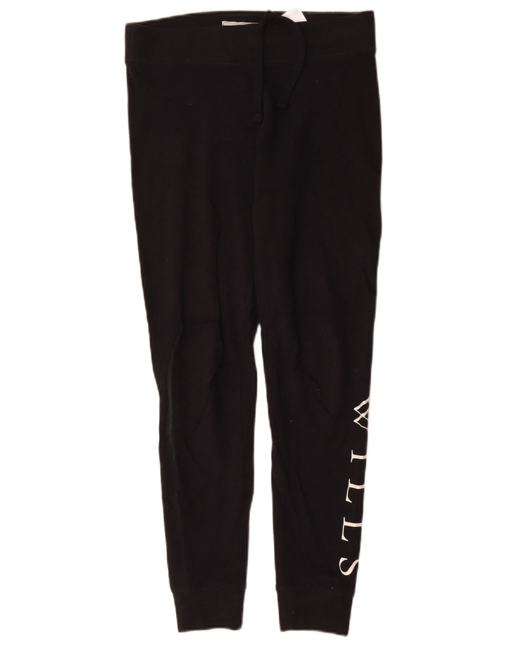 Leggings grafici da donna Jack Wills UK 10 piccolo cotone nero