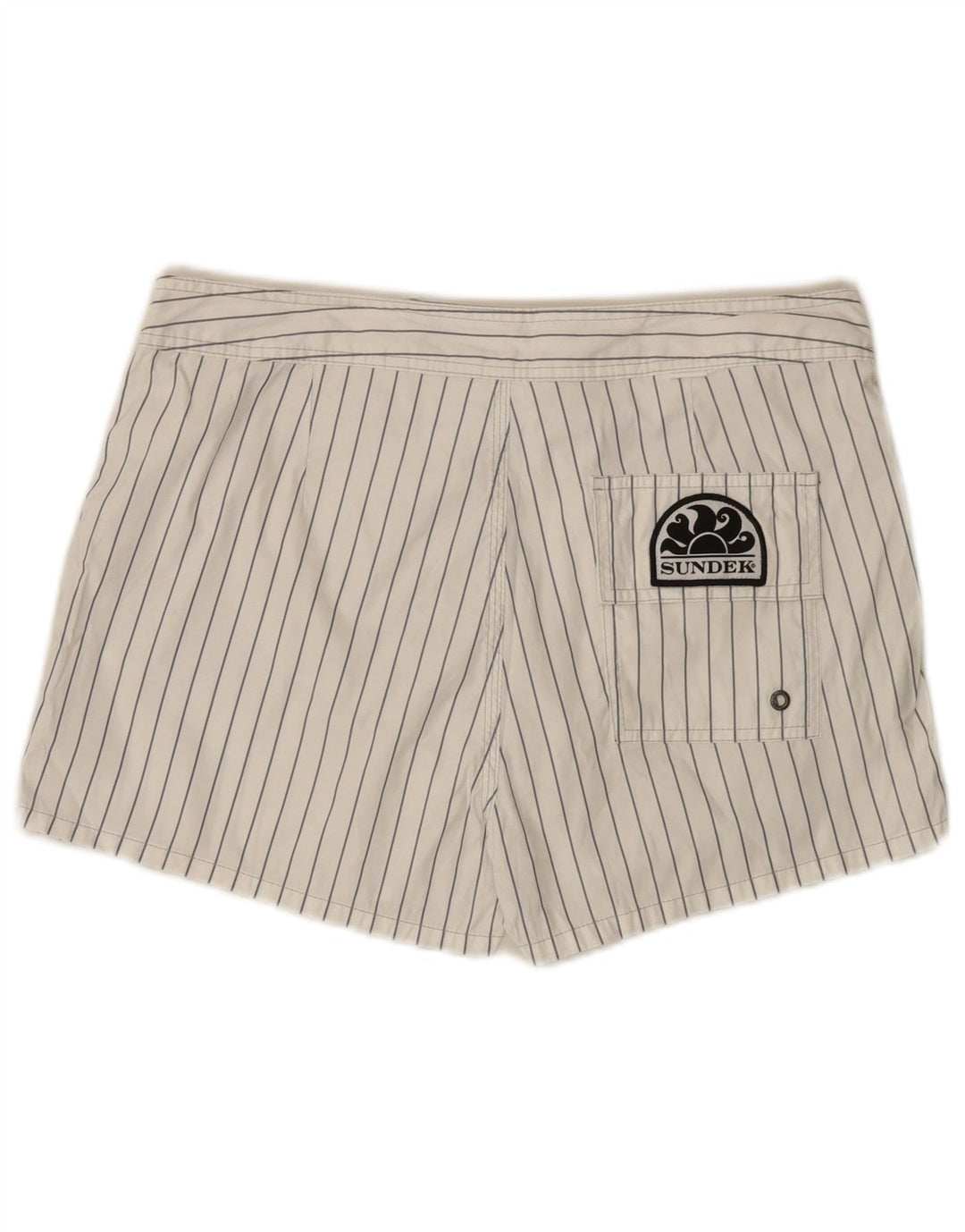 Pantaloncini da bagno da uomo Sundek Poliestere a righe bianche medie