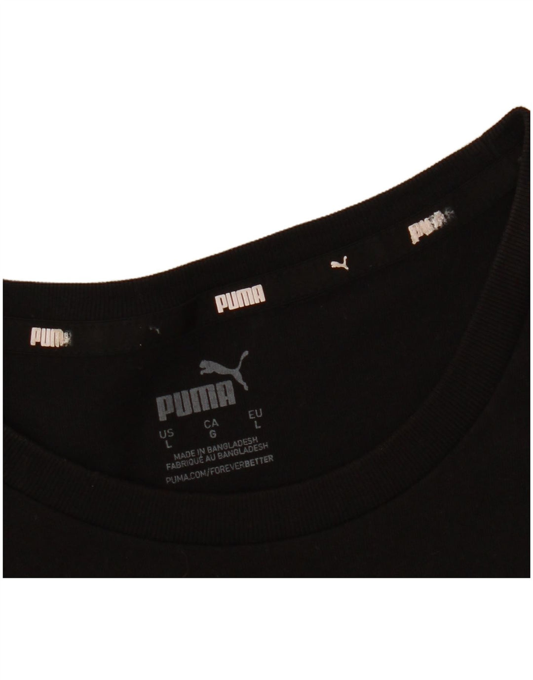 T-shirt grafica da uomo Puma Large nera