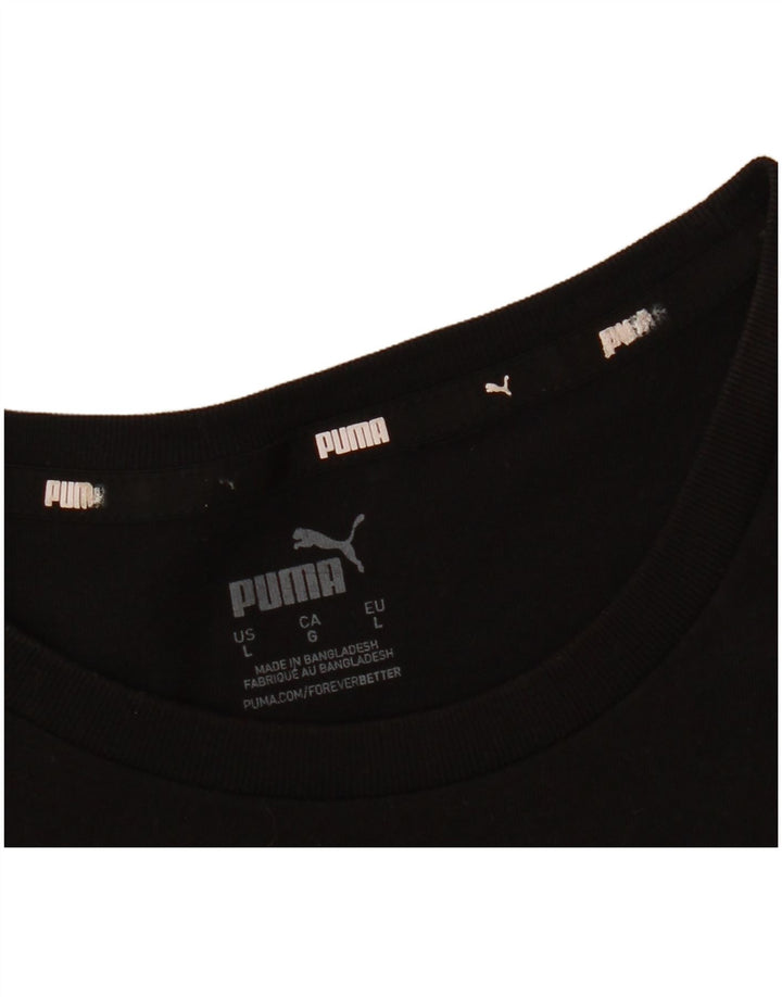 T-shirt grafica da uomo Puma Large nera