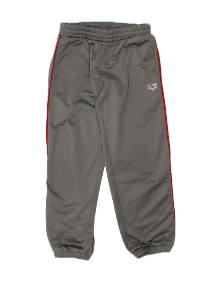ARENA Boys Tracksuit Trousers Joggers 5-6 Years Grey Polyester Vintage Arena and Second-Hand Arena from Messina Hembry 