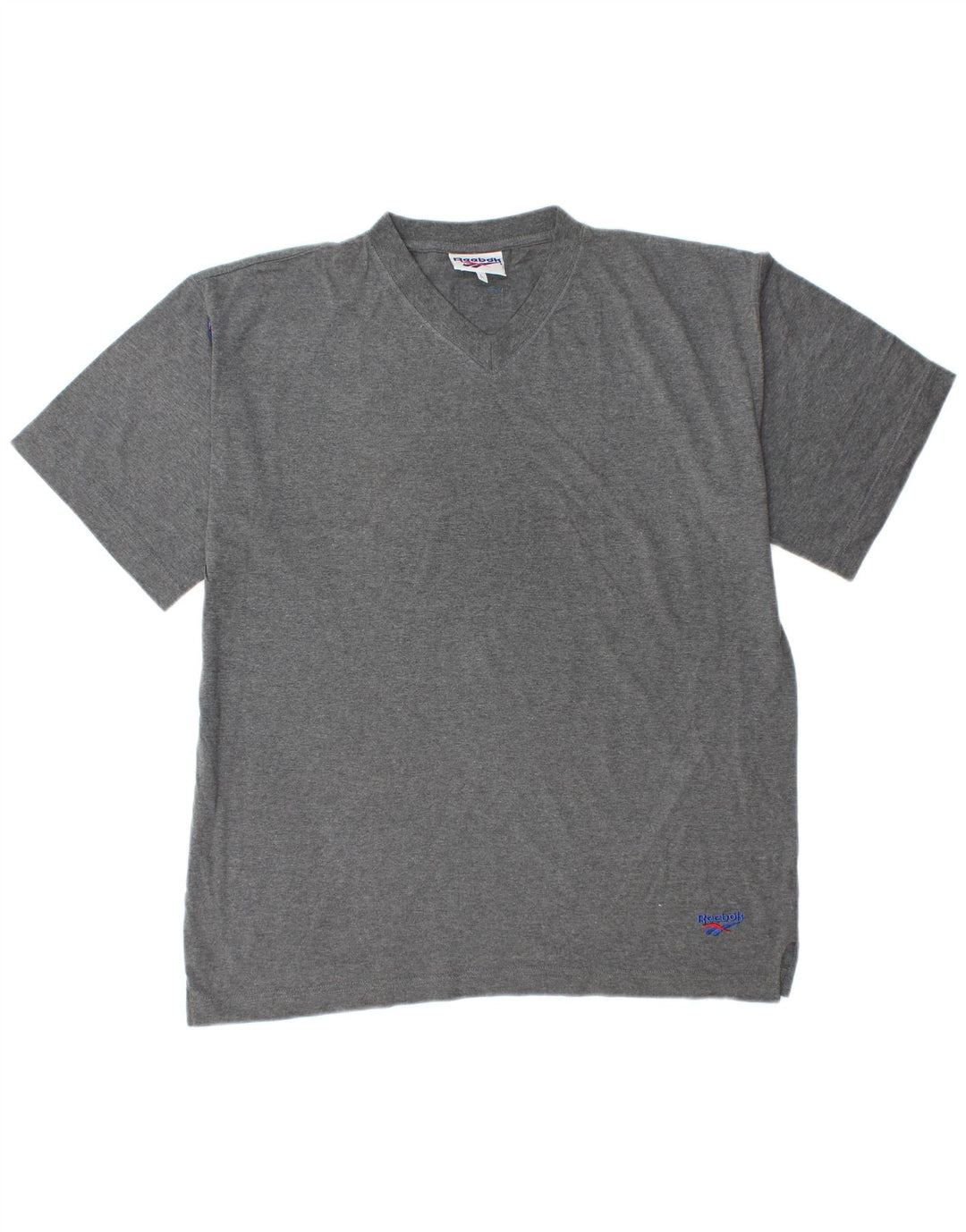 T-shirt da uomo REEBOK Top Large in cotone grigio