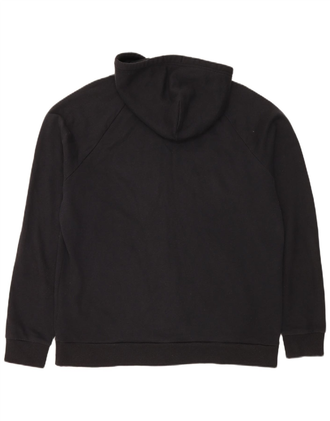 Felpa con cappuccio e zip da uomo Under Armour grande in cotone nero