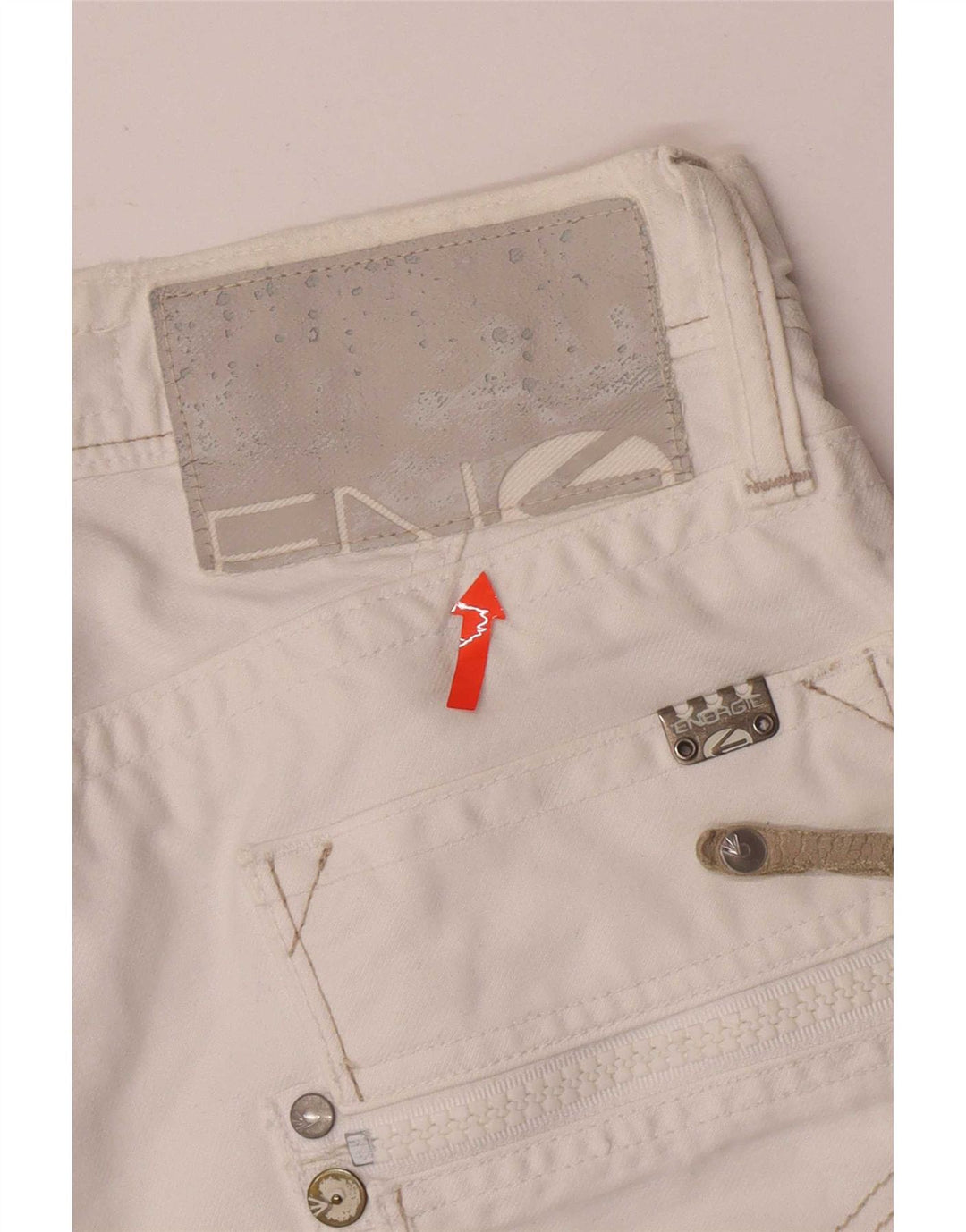 Jeans dritti da uomo Energie Emerson W30 L34 cotone bianco