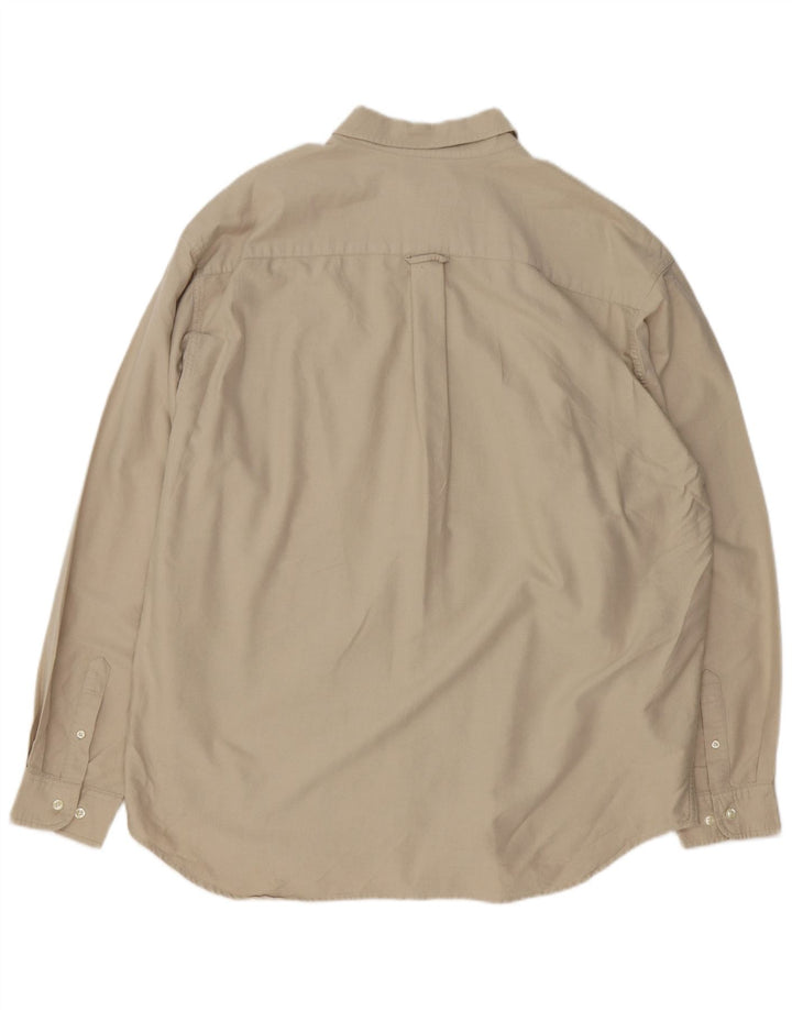 Camicia da uomo EDDIE BAUER XL in cotone beige