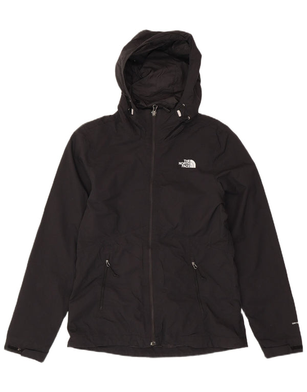 THE NORTH FACE Giacca antipioggia da donna con cappuccio UK 10 Small Poliestere nero
