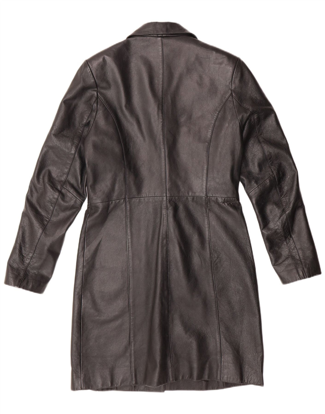 Cappotto in pelle da donna DPL UK 10 piccolo in pelle nera