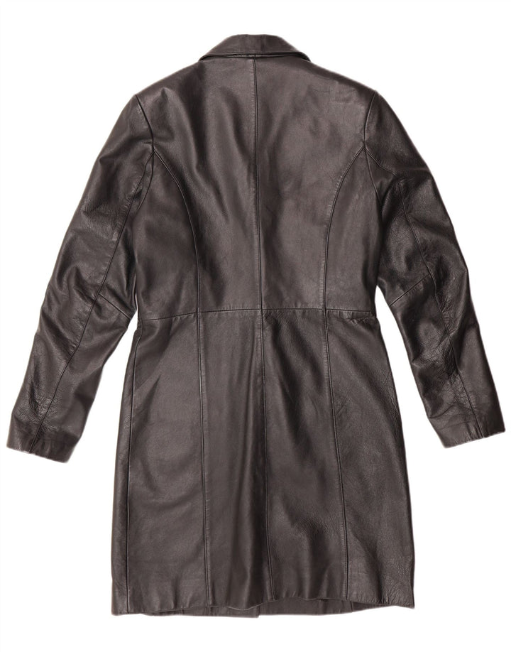 Cappotto in pelle da donna DPL UK 10 piccolo in pelle nera