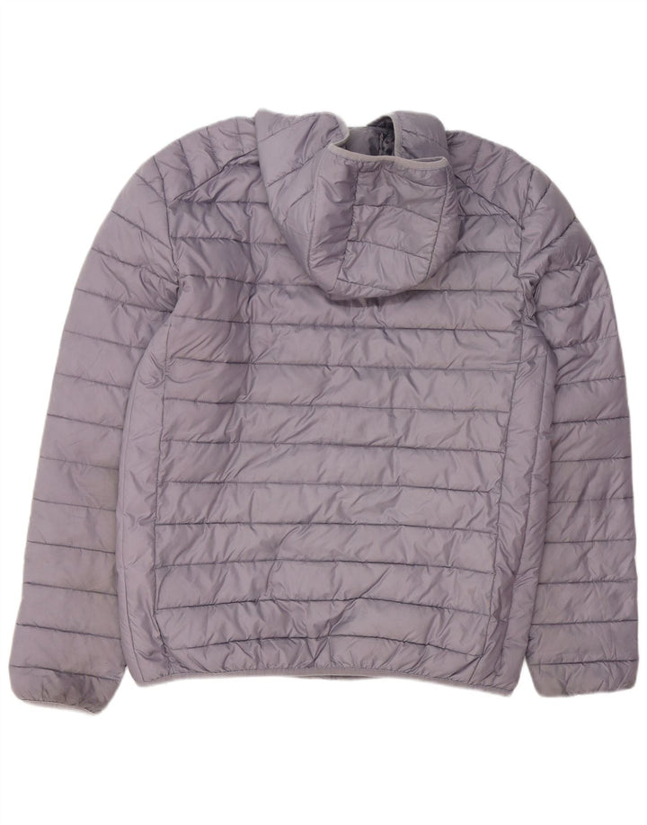 Giacca imbottita con cappuccio da uomo Ellesse UK 40 grande poliestere grigio