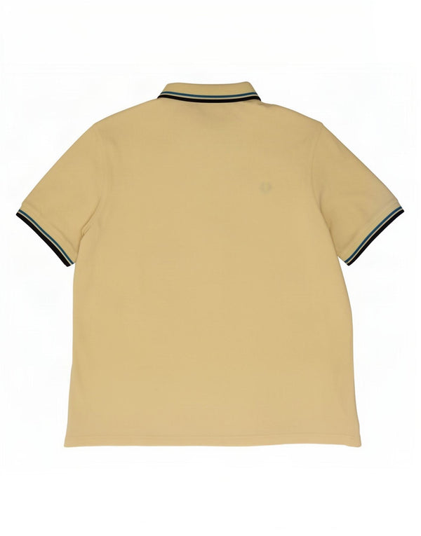 Polo da uomo Fred Perry XL in cotone a righe gialle