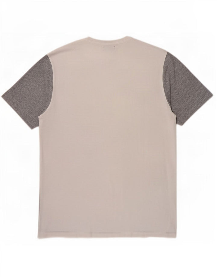 T-shirt Zara da uomo Top XL grigia a blocchi di colore