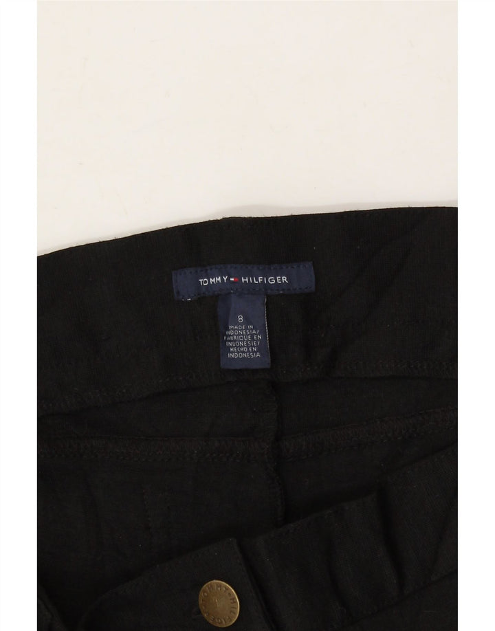 TOMMY HILFIGER Womens Slim Casual Trousers US 8 Medium W32 L33 Black Vintage Tommy Hilfiger and Second-Hand Tommy Hilfiger from Messina Hembry 