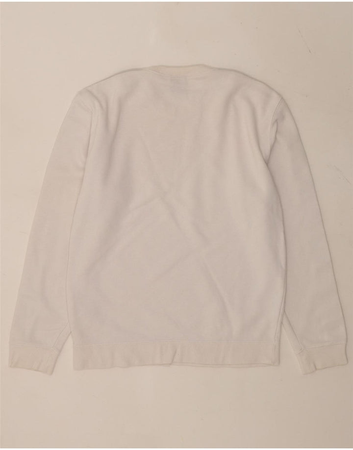 Felpa grafica da uomo Champion, maglione, cotone color block bianco medio