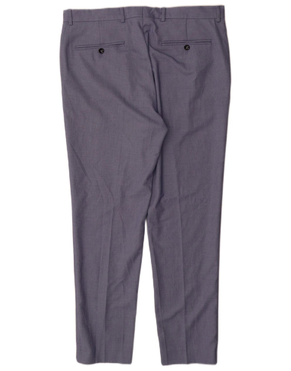 Pantaloni chino slim da uomo Zara EU 44 Large W34 L30 Blu