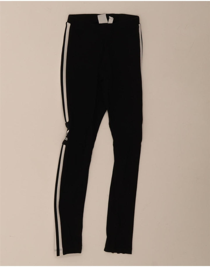 Leggings grafici da donna Adidas UK 6 XS neri