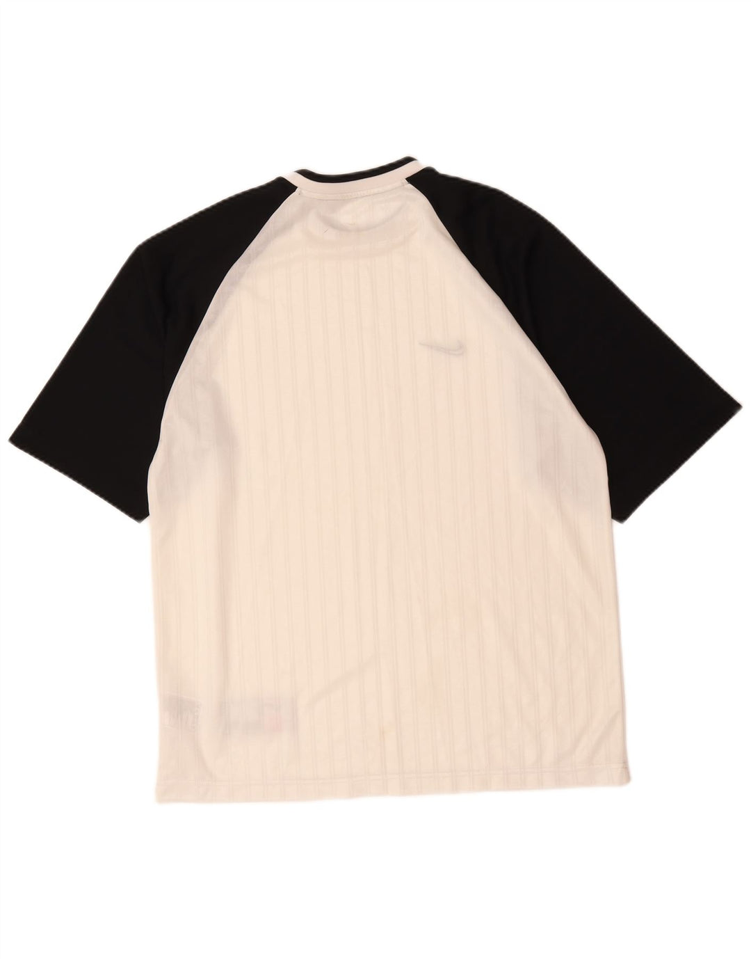 T-shirt da uomo Nike Top in poliestere color block bianco medio