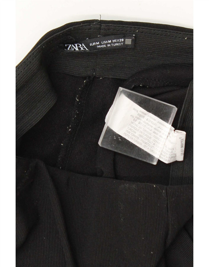 Leggings svasati da donna Zara UK 14 poliestere nero medio