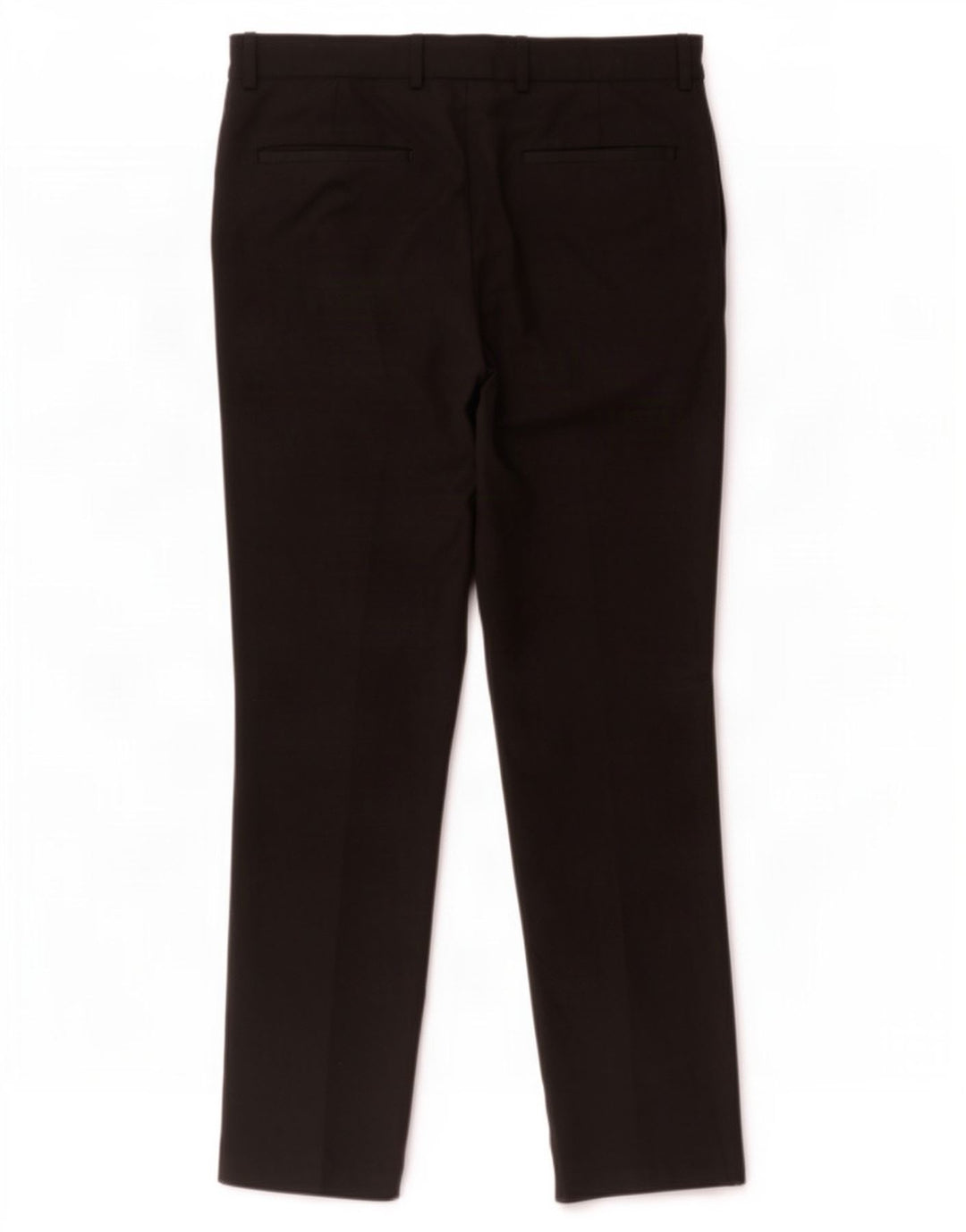 Pantaloni da abito dritti da uomo Marks & Spencer W32 L31 poliestere nero
