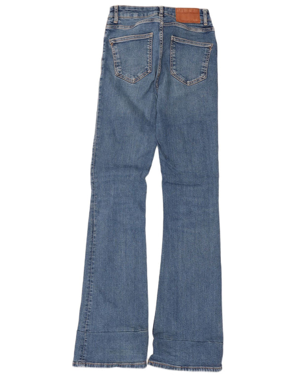 Jeans svasati da donna Zara EU 38 piccoli W28 L33 blu