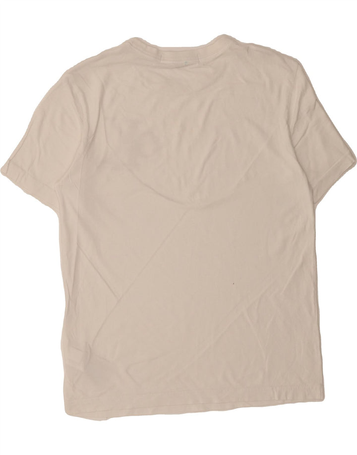 CALVIN KLEIN Mens T-Shirt Top Small White Cotton Vintage Calvin Klein and Second-Hand Calvin Klein from Messina Hembry 