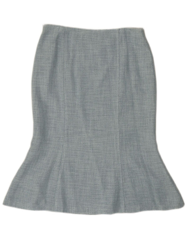 Gonna a tromba da donna Hobbs UK 12 media W30 viscosa blu