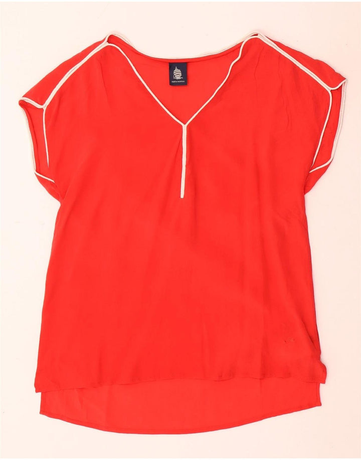 Marina Yachting Camicetta oversize da donna Top UK 6 XS Seta rossa