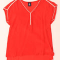 Marina Yachting Camicetta oversize da donna Top UK 6 XS Seta rossa