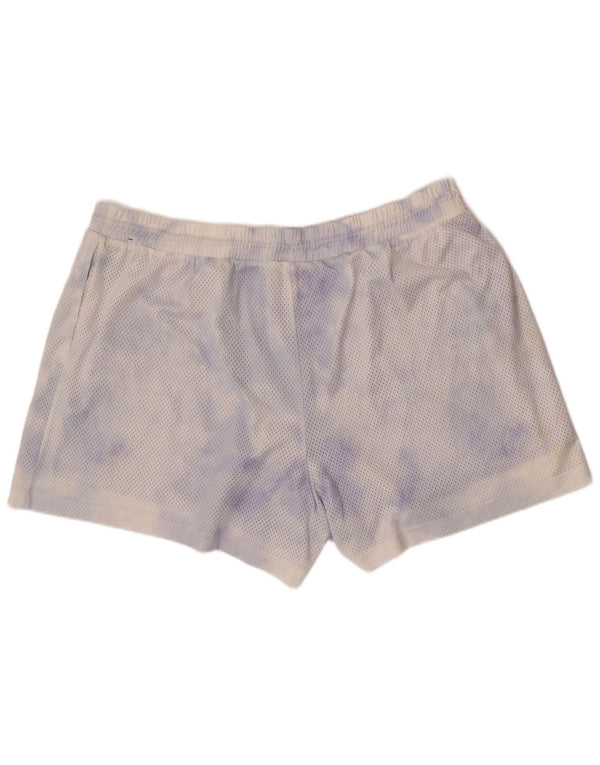 Pantaloncini sportivi Nike da donna UK 20 2XL poliestere bianco tie-dye