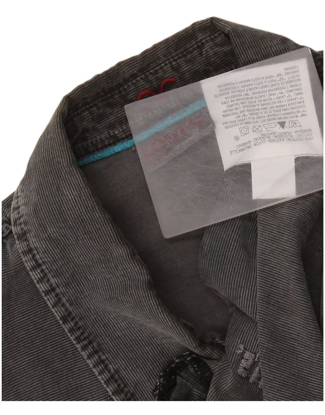 LEVI'S Camicia Uomo Large Grigio Cotone