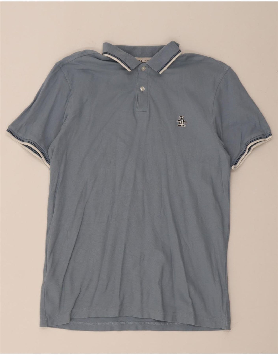 PENGUIN Polo da uomo in cotone blu medio