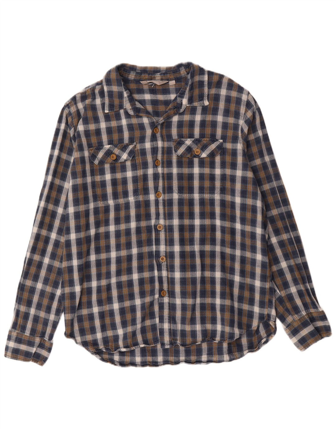 Camicia da uomo in flanella Mountain Warehouse XL in cotone a quadri blu