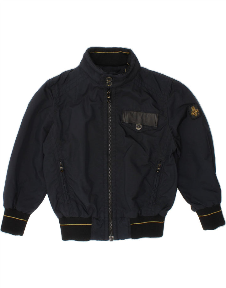 REFRIGIWEAR Boys Bomber Jacket 3-4 Years Navy Blue Nylon Vintage Refrigiwear and Second-Hand Refrigiwear from Messina Hembry 