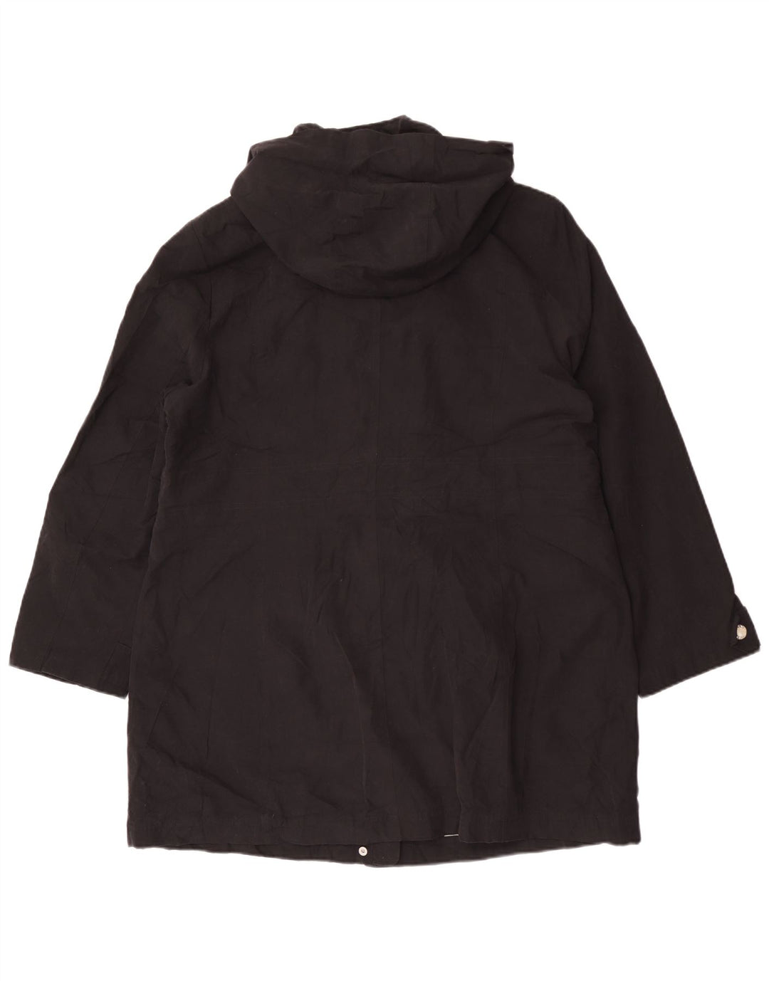 Impermeabile con cappuccio da donna Dkny UK 18 XL poliestere nero