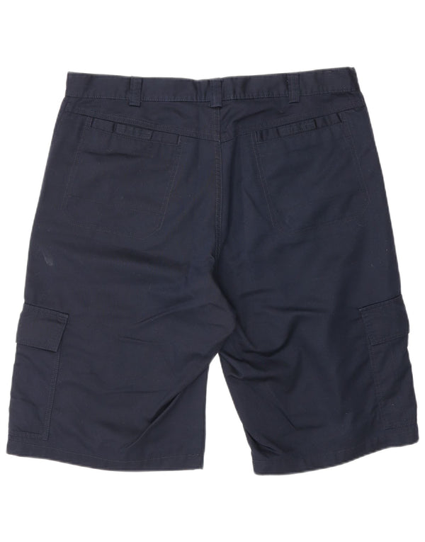 PUMA Mens Cargo Shorts Medium W32 Navy Blue Cotton