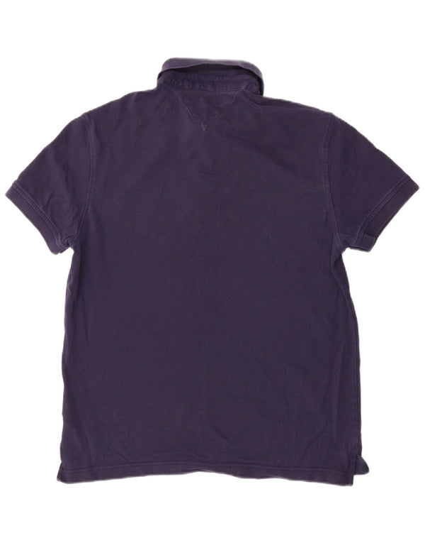 Polo Tommy Hilfiger da uomo vestibilità regolare piccola in cotone blu navy