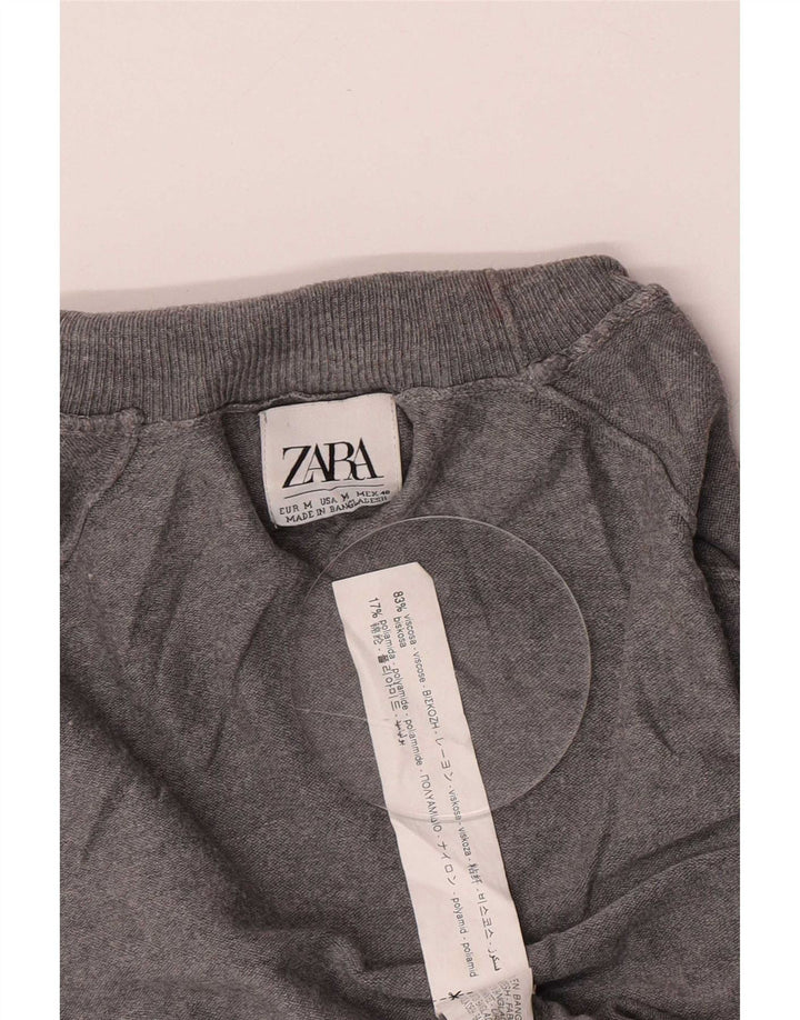 Maglione Zara da uomo con collo alto in viscosa grigio medio